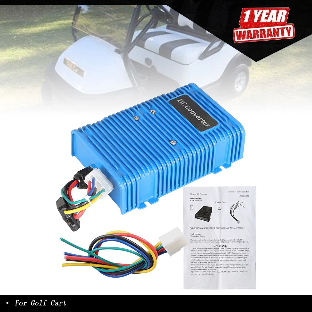 Voltage Reducer for Golf Cart (30-55V to 12V)