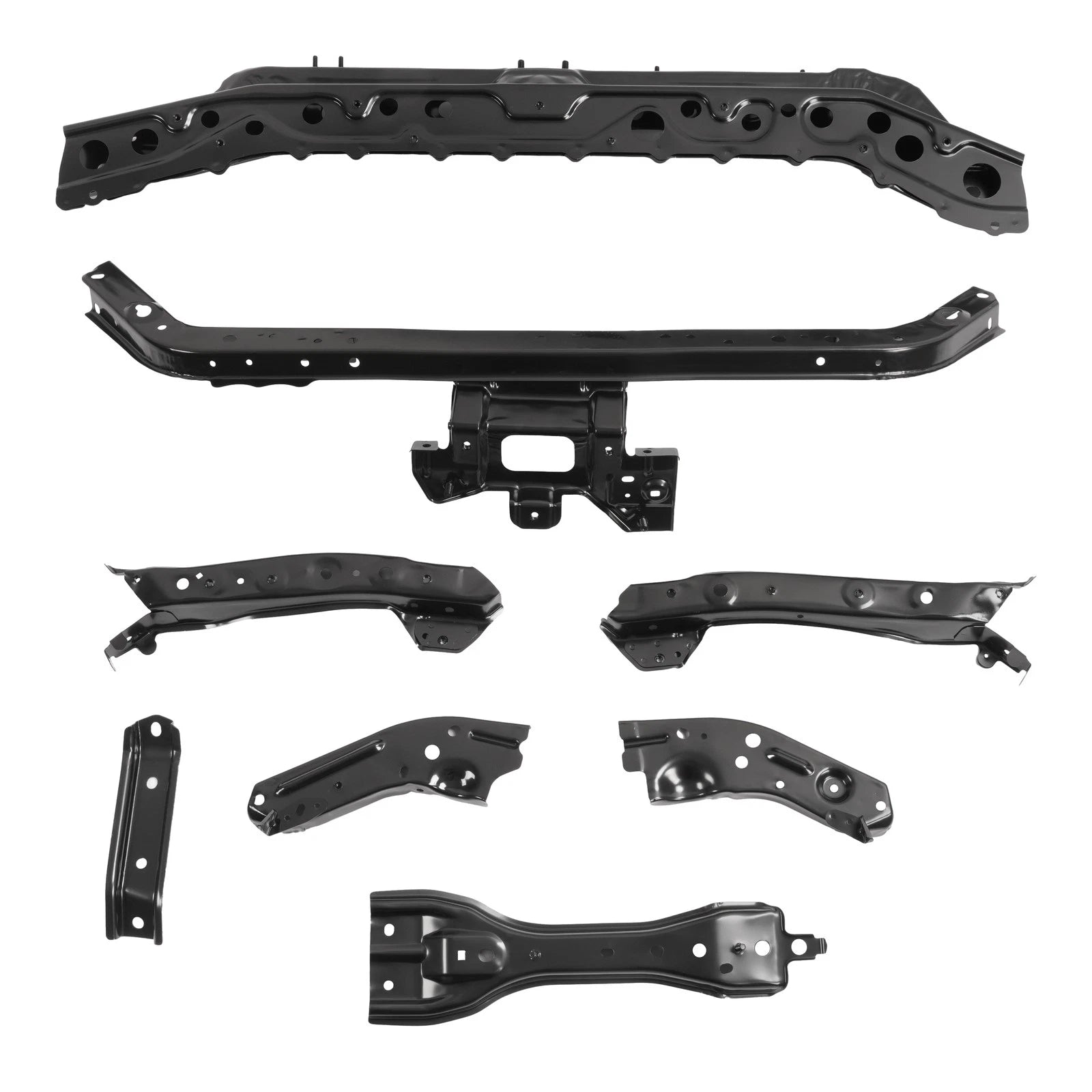 Set of 2 Steel Front Radiator Support Tie Bars for Nissan Sentra (2013–2019) #F25113SHMA
