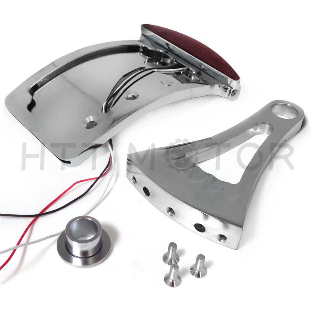License Plate Bracket LED Tail Light for Suzuki Kawasaki Yamaha Honda Harley