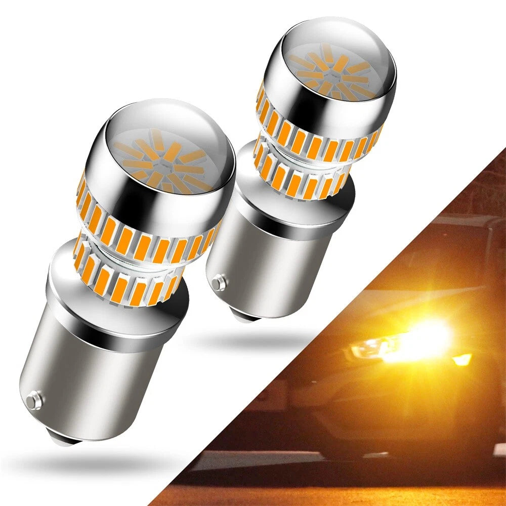 AUXITO 1156 7506 BA15S LED Front Turn Signal Light Bulbs for