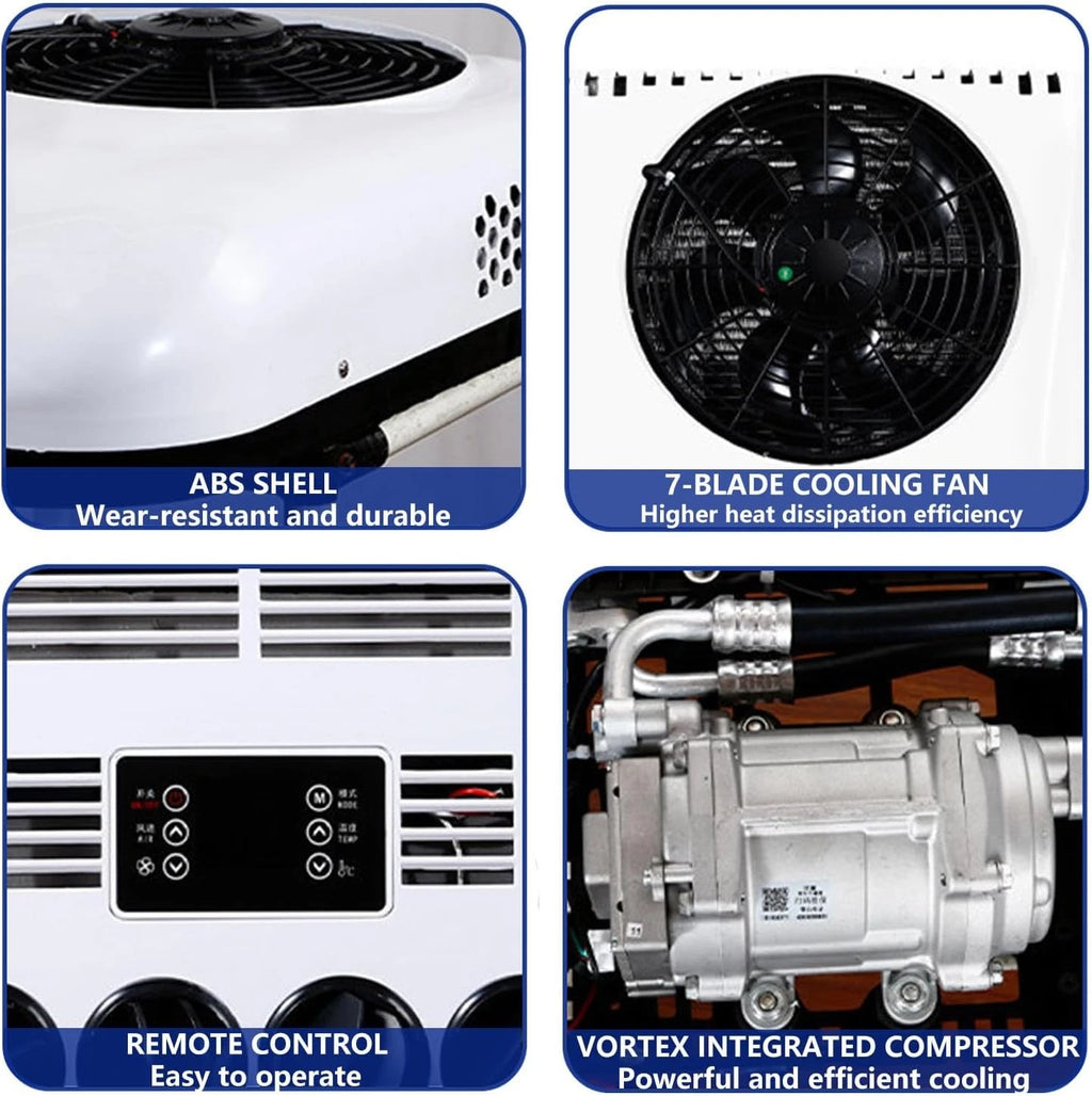 48V Rooftop Air Conditioner A/C Unit for RV Trailer Motorhome (11000 BTU)