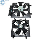 Set of 2 Radiator AC Condenser Cooling Fans for Honda CR-V (2002–2006)