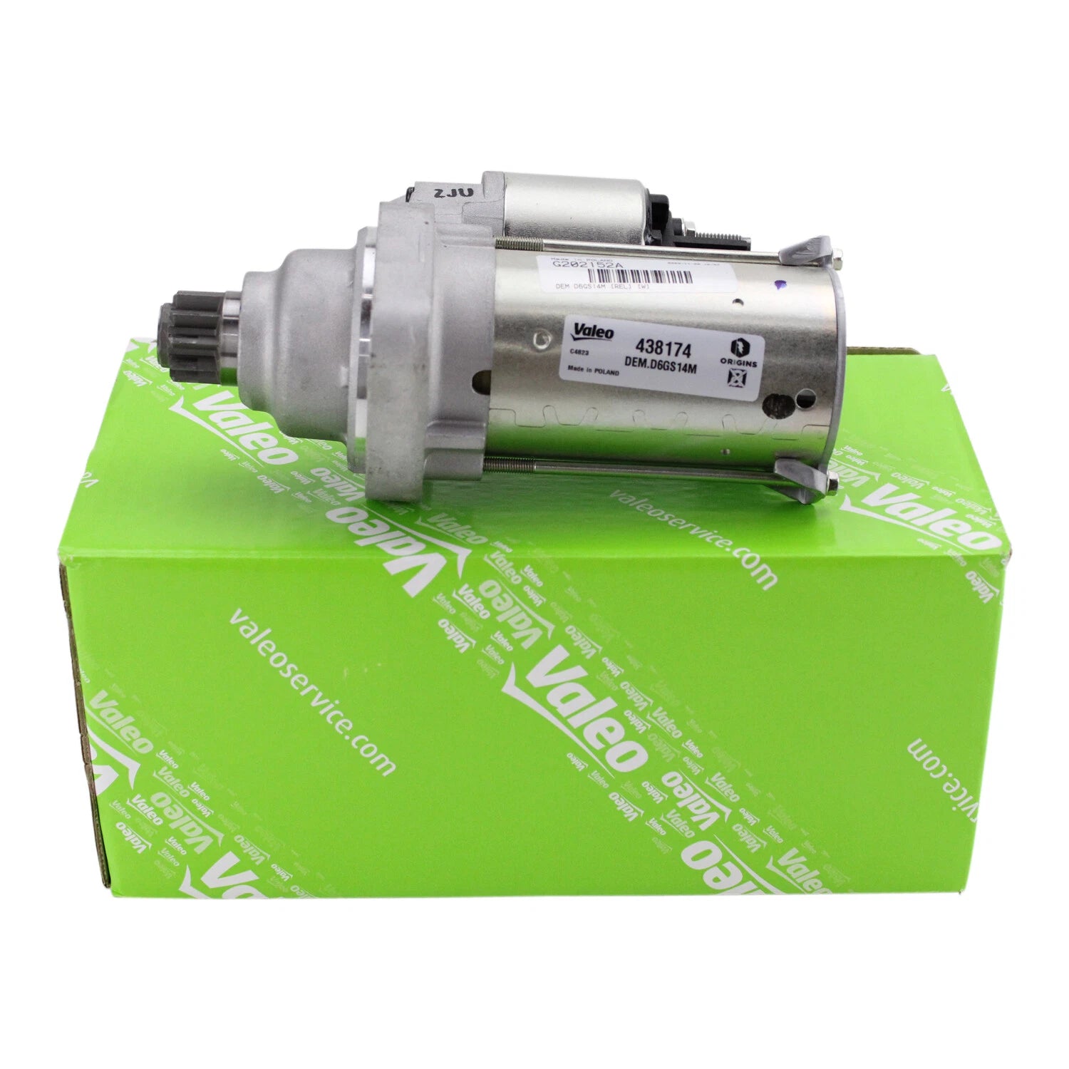 Valeo Starter Motor 438174 for Audi A3 Q3 TT Quattro VW Beetle Eos CC GTI Jetta (2006–2019)