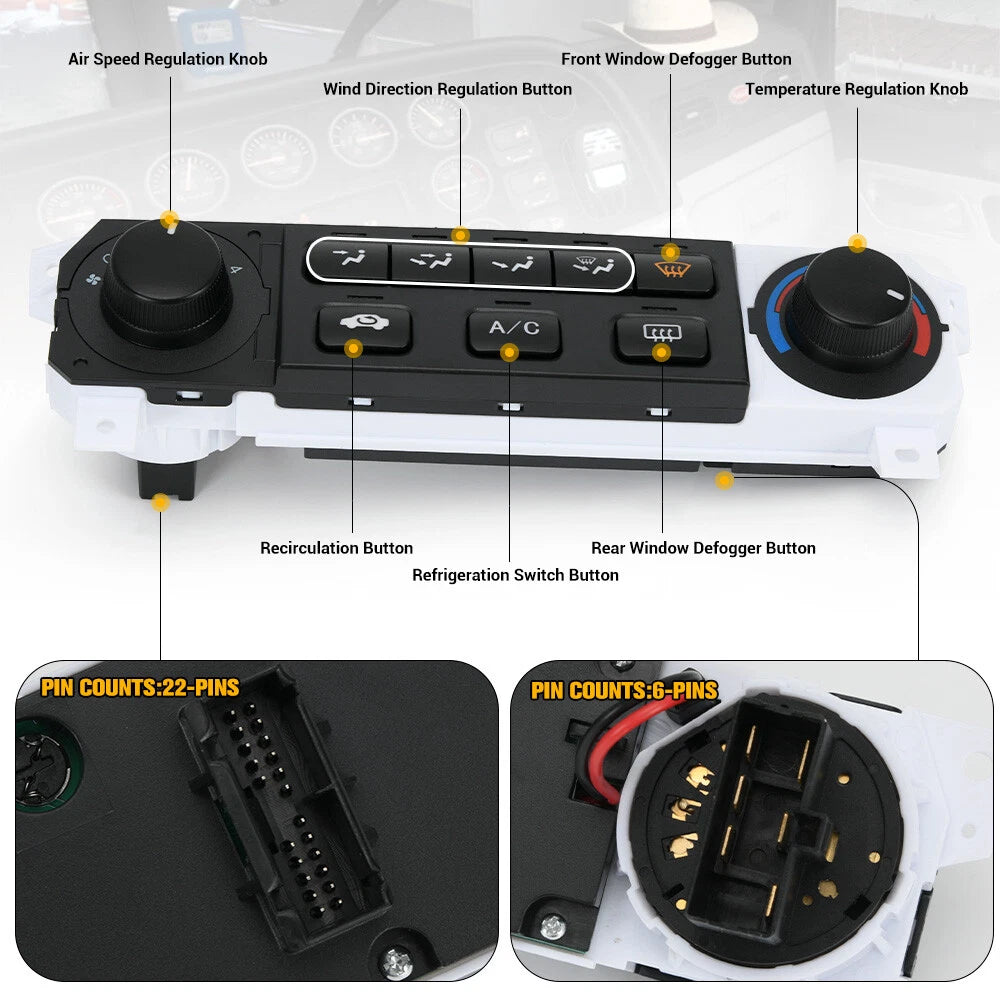 A/C Climate Control Panel 79600-S84-A01ZA for Honda Accord Coupe (1998–2000)