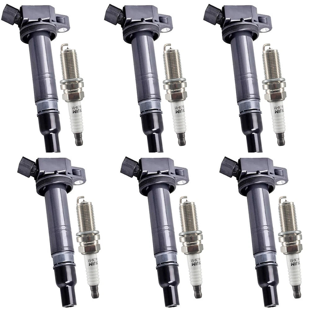 6X Ignition Coils + 6X Iridium Spark Plugs for Toyota 4Runner Tacoma Tundra (2003–2021)