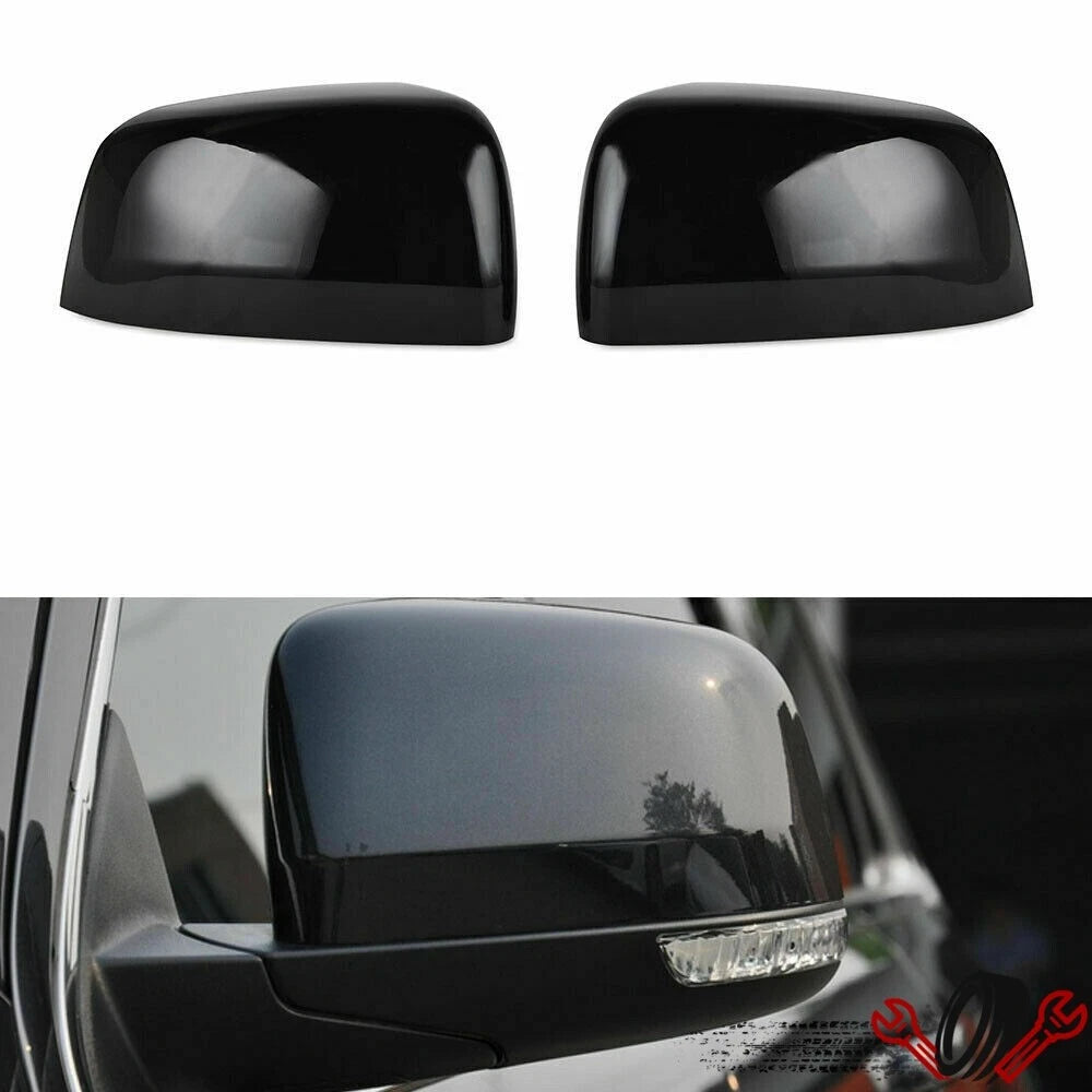 Gloss Black Mirror Covers for Jeep Grand Cherokee/Dodge Durango (2011–2021)