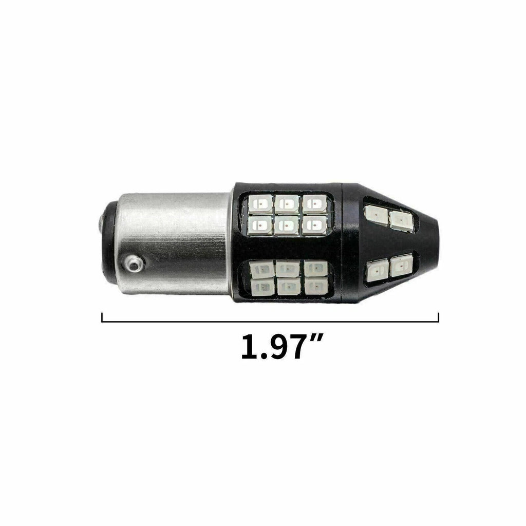 Bay15D Red Flashing Strobe LED Brake Tail Light for 2015-2019 Models