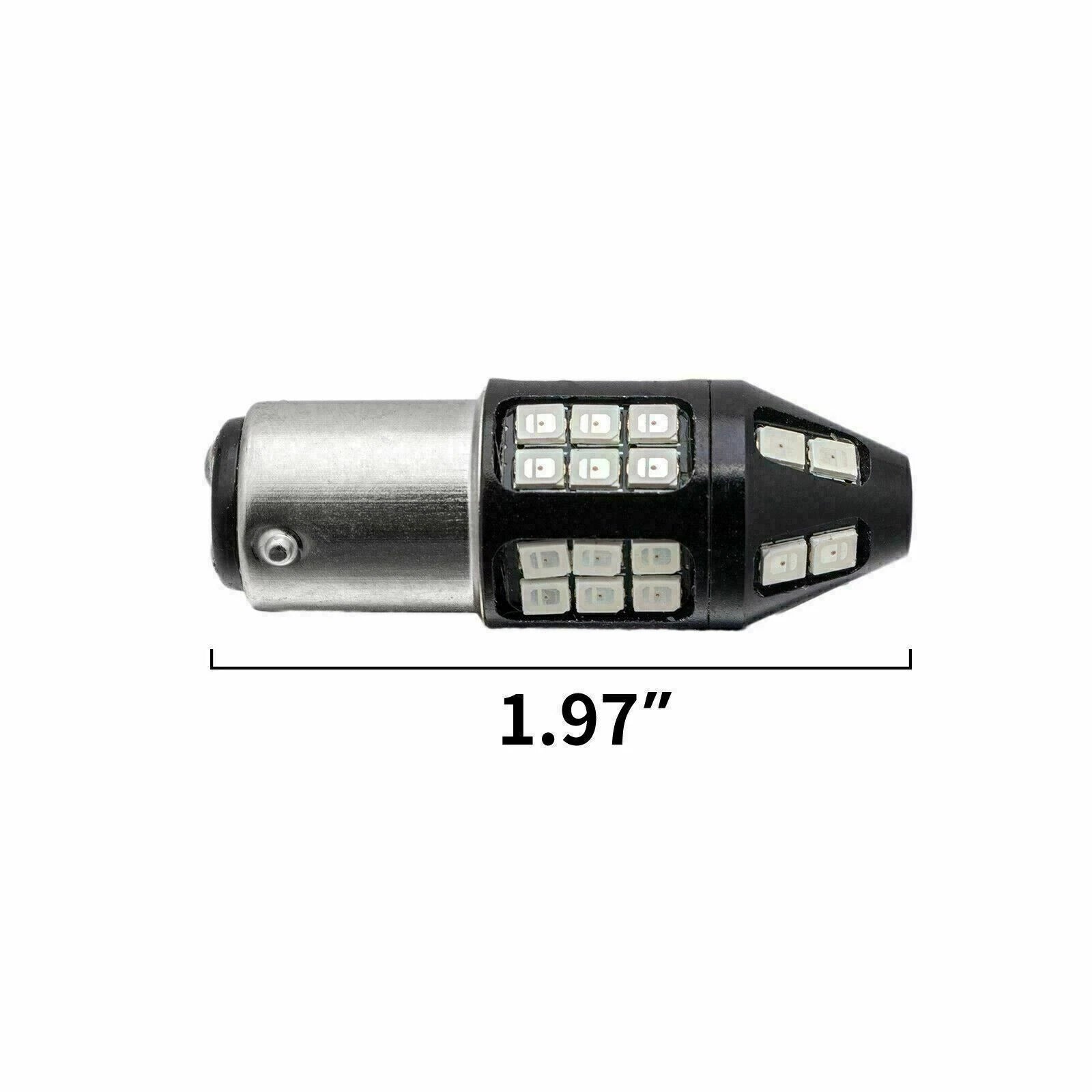 Bay15D Red Flashing Strobe LED Brake Tail Light for 2015-2019 Models