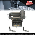 5" Cross Press Vise Slide for Heavy Duty Drill Shop Grip Tool