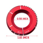 Red Key Hole Surrounding Decoration Cover for Mercedes-Benz A-Class (2019-2019)