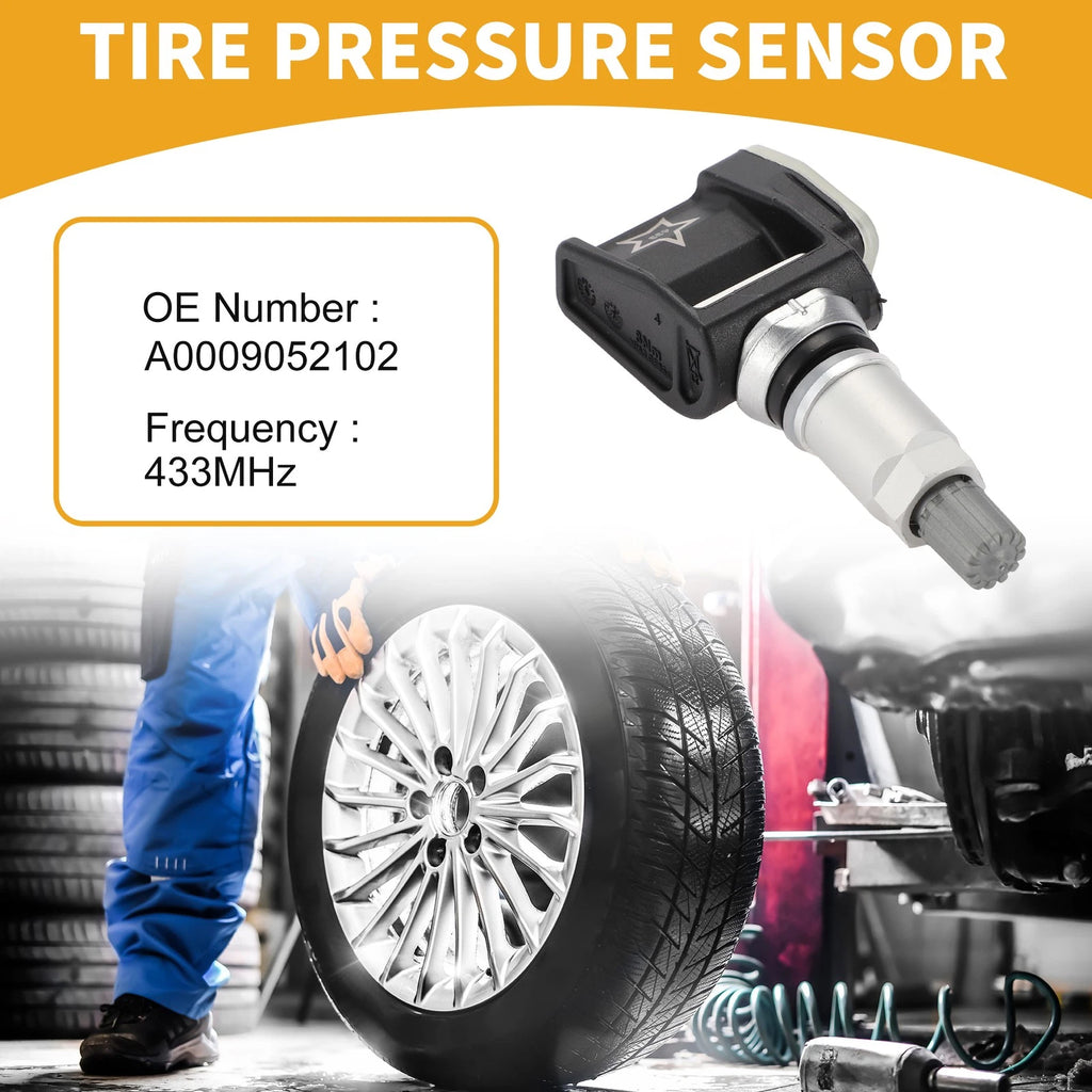 Tire Pressure Sensor for Mercedes-Benz CLS450 (2019–2023) A0009052102 433MHz