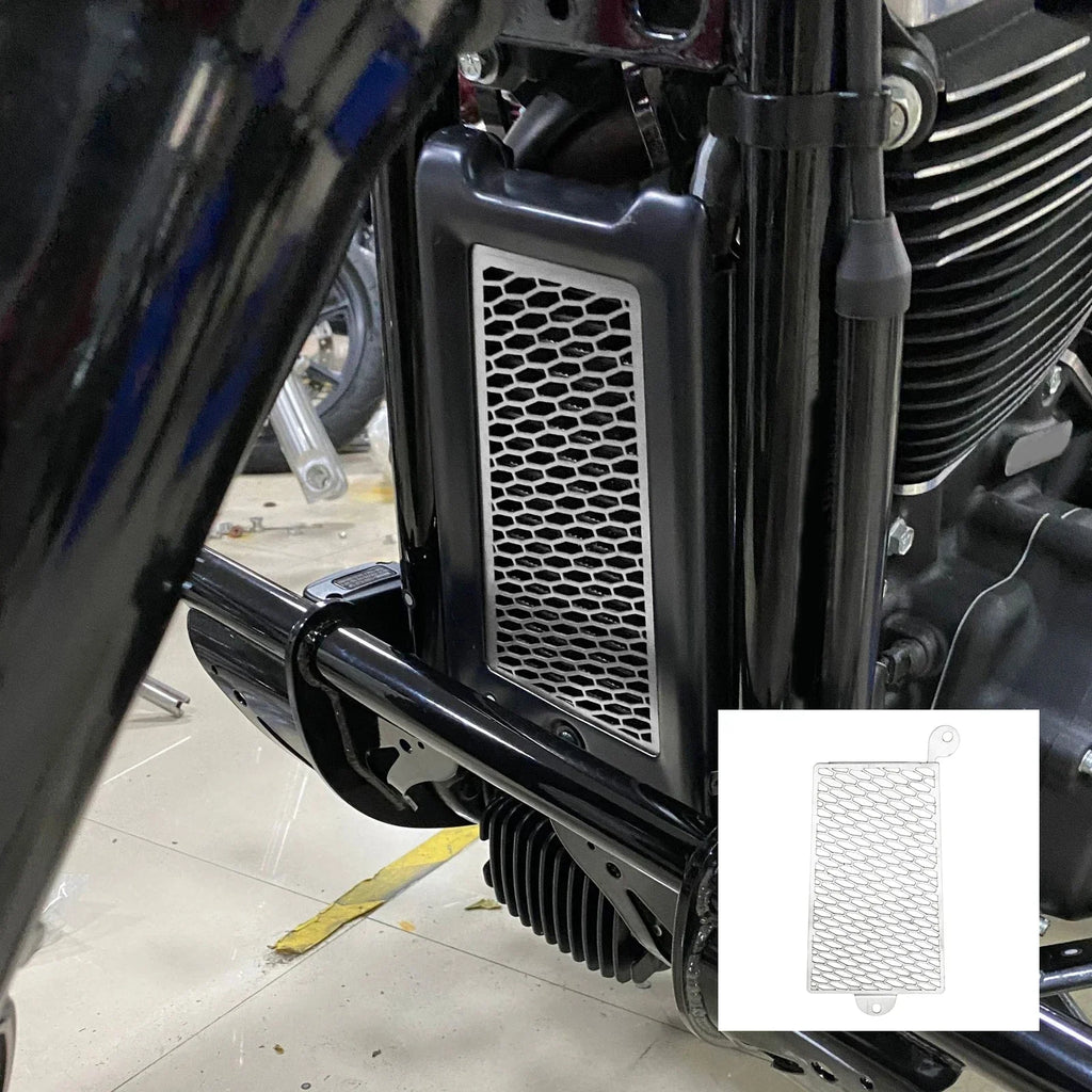 Radiator Grille Oil Cooler Guard Cover for Harley Softail Fat Boy (2018-2024)