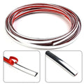 Chrome Polished Moulding Strip Trim 8mm Width 5m for Universal Fit