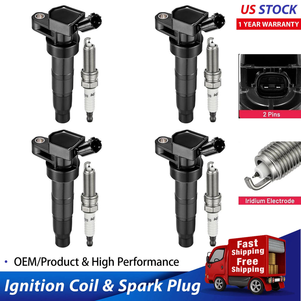 Ignition Coils for Kia Optima & Hyundai Sonata 2.4L 2011–2015 (Set of 4)