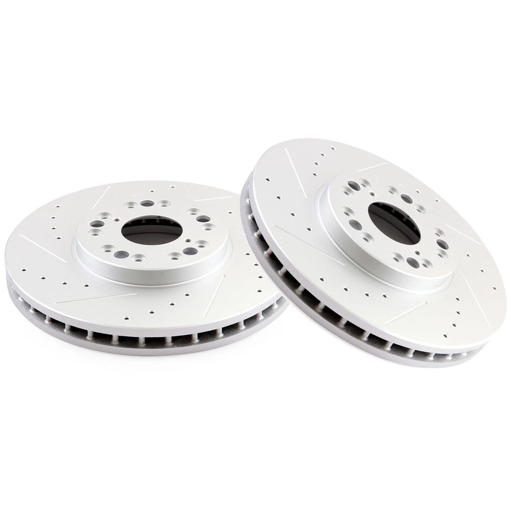 Drilled & Slotted Front Brake Rotors for Lexus IS300 GS430 GS300 (2001–2005)