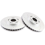 Drilled & Slotted Front Brake Rotors for Lexus IS300 GS430 GS300 (2001–2005)