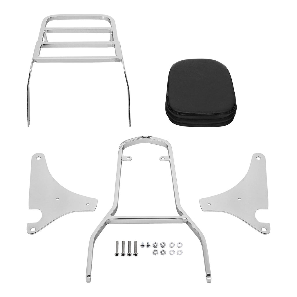 Sissy Bar Backrest with Luggage Rack for Kawasaki Vulcan VN400 VN800 (1995–2012)