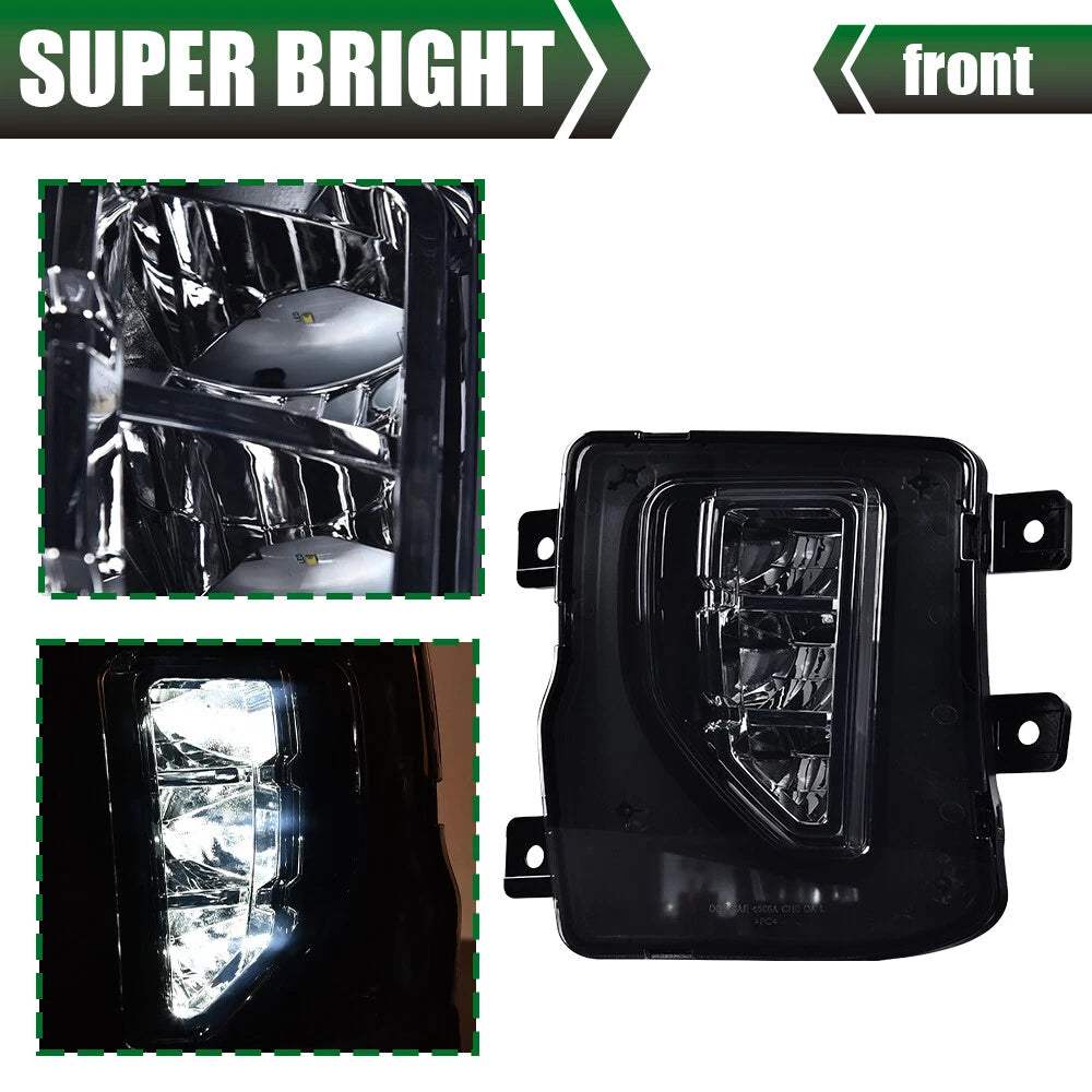 LED Smoke Bumper Fog Light Lamps for Chevy Silverado 1500 (2016–2018)