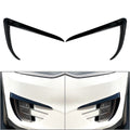 2X Front Fog Light Lamp Eyebrow Cover Trim for Tesla Model X (2015–2020)
