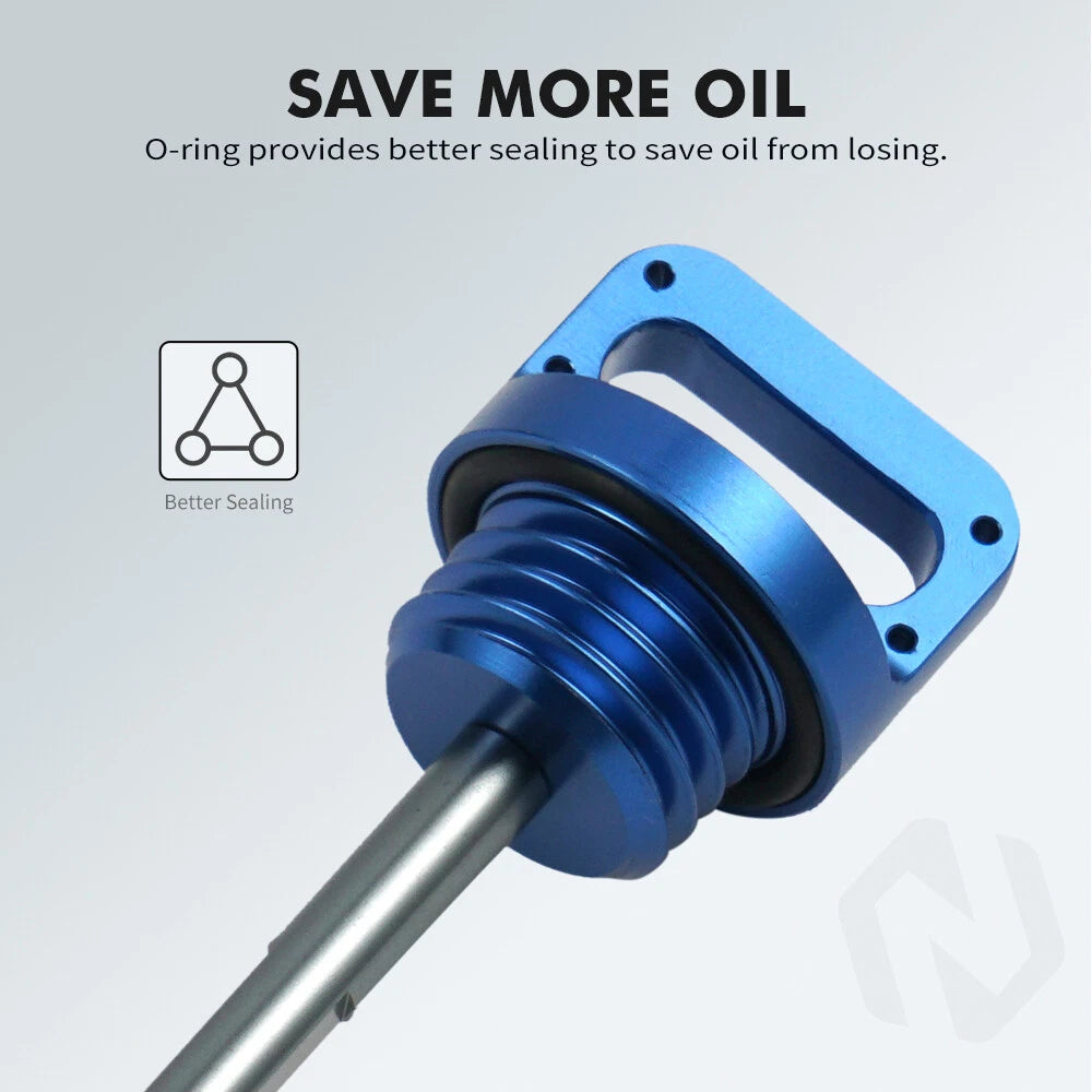 Aluminum Oil Dipstick Check Level Gauge for Yamaha YFZ450 (2004–2009, 2012–2013)