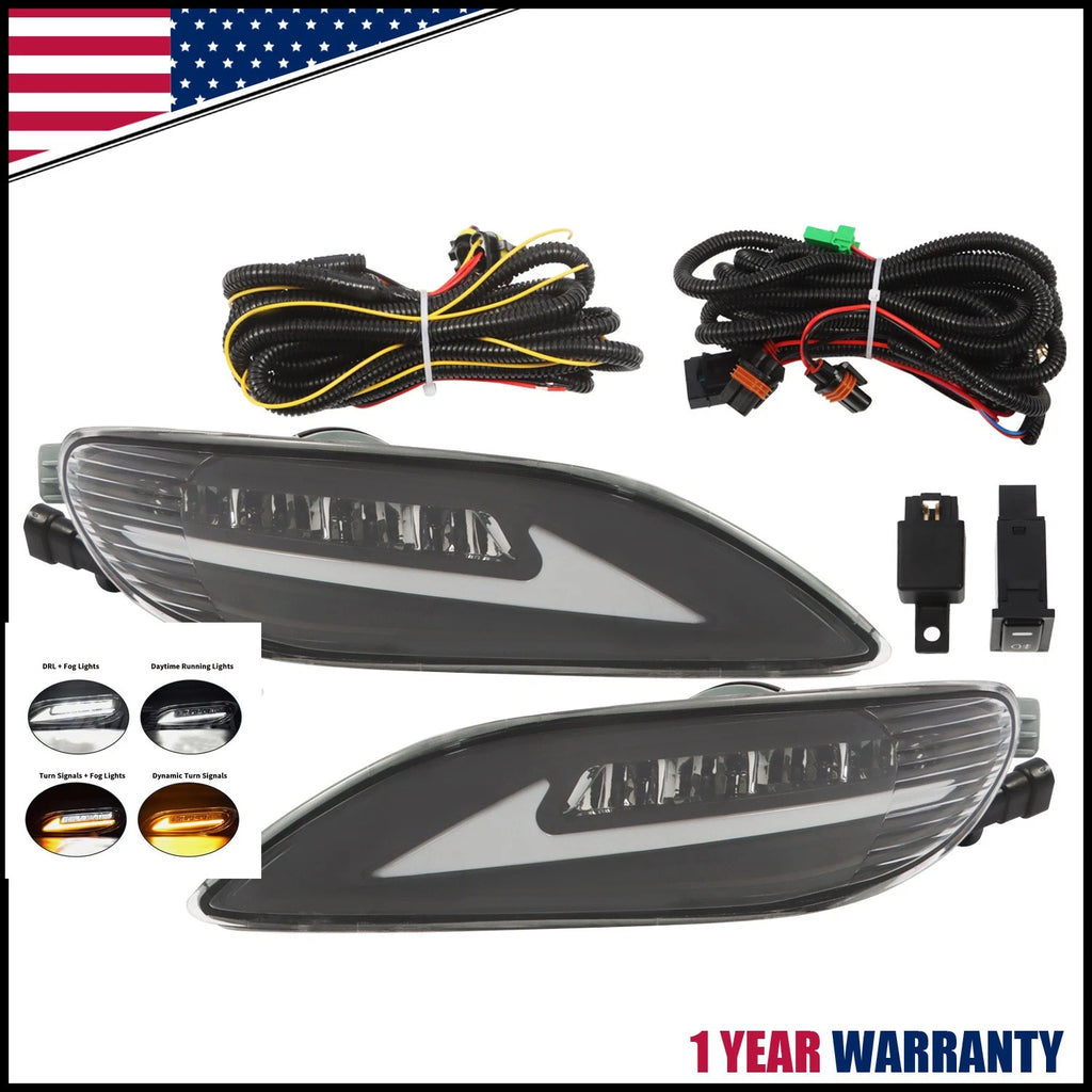 LED Fog Lights + DRL for Toyota Camry (2002–2004), Corolla (2005–2008), Solara (2002–2003)