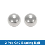 Set of 2 Precision 40.0mm Steel Ball Bearings G40 for Automotive Use