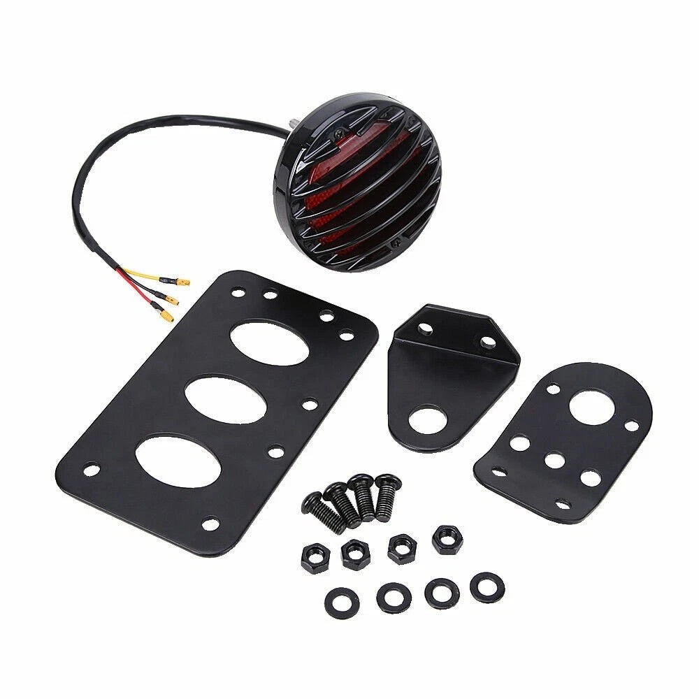 LED Tail Brake Light Mount Side License Plate Bracket for Honda Motorcycle