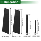 8 Pcs Door Pillar Window Trim for BMW X2 (2018–2024) Black