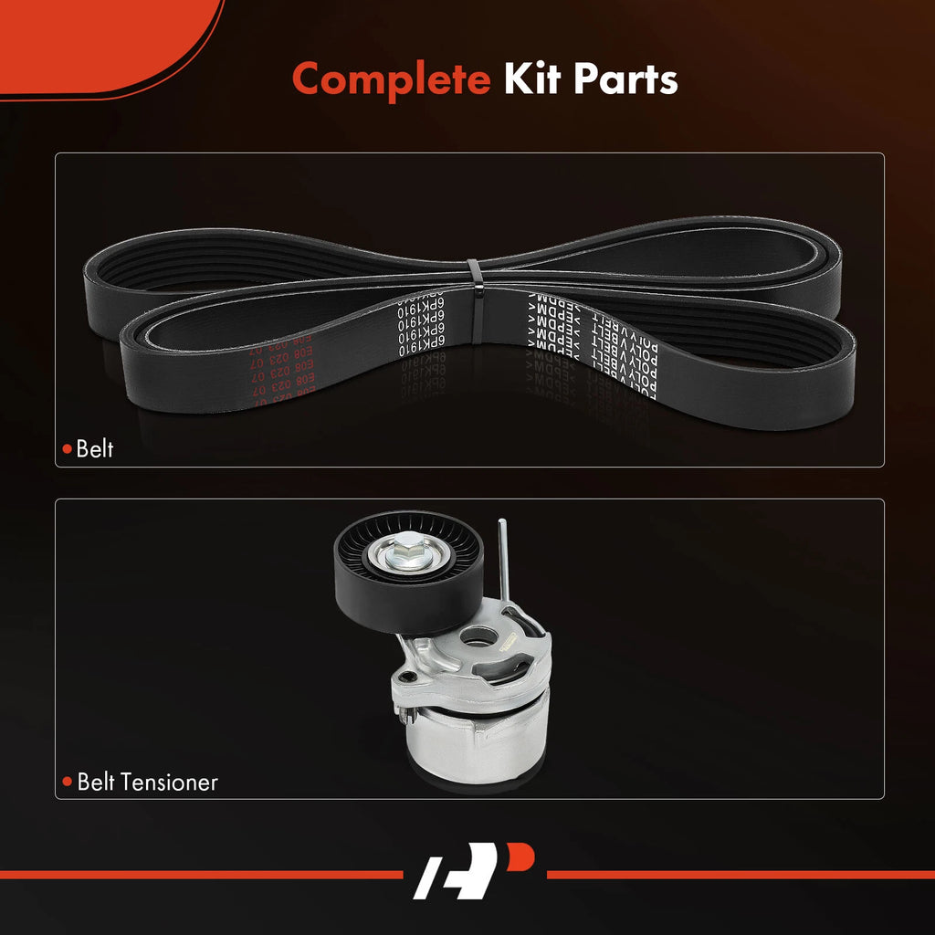 2X Serpentine Belt Drive Component Kit for Subaru Forester (2014-2018)