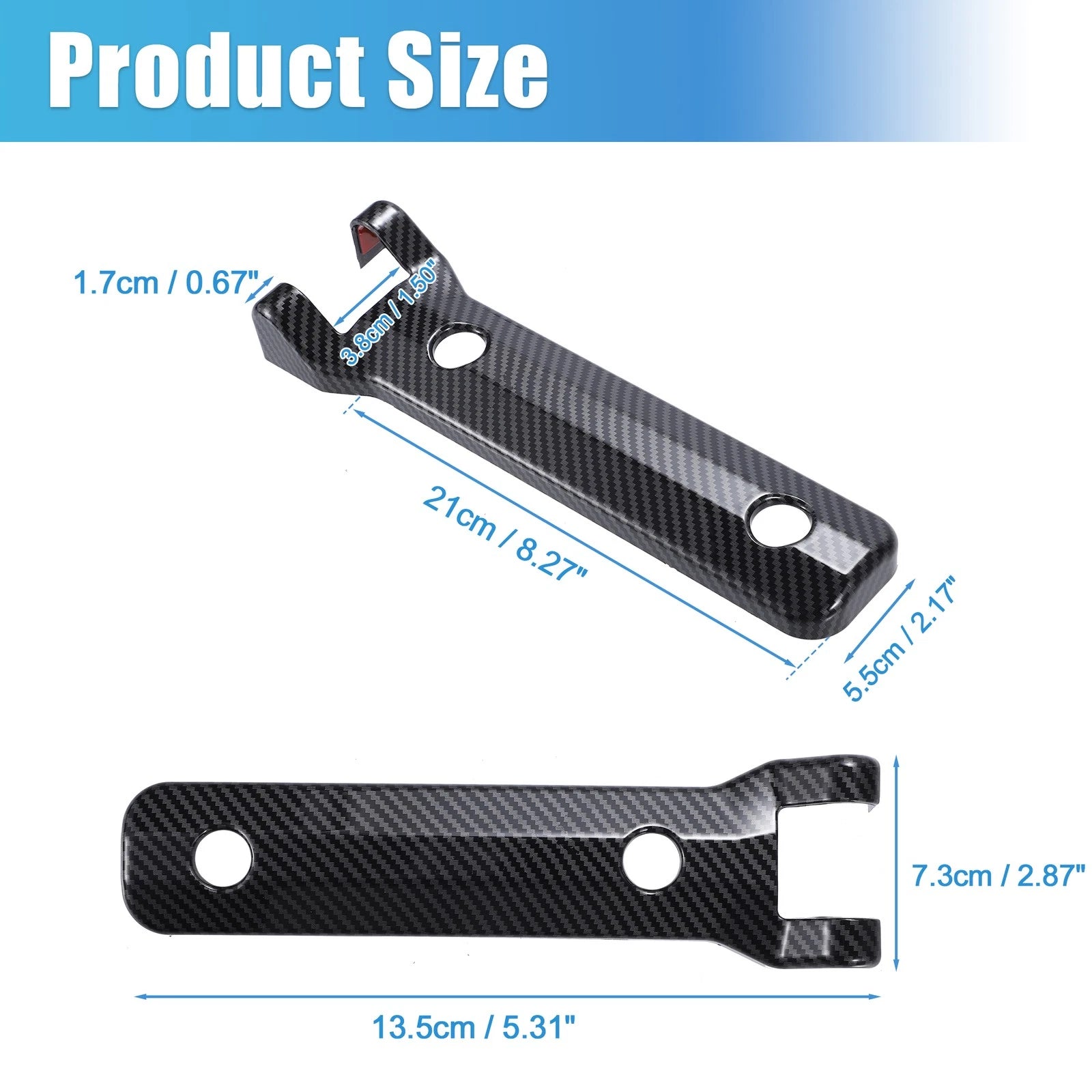 1 Pair Rear Door Tailgate Hinge Cover Trim for Ford Bronco (2021–2024)