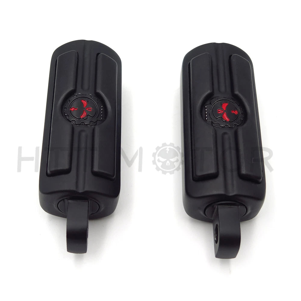 1" Black Skull FootPeg for Honda GoldWing VTX1300 Shadow Valkyrie