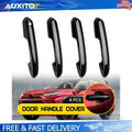 4X Gloss Black Pull Handle Cover for Toyota RAV4 (2019–2025)