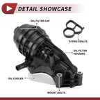 Engine Oil Cooler Filter Housing for Mercedes-Benz GLA250 (2014–2019) No.A2701800610