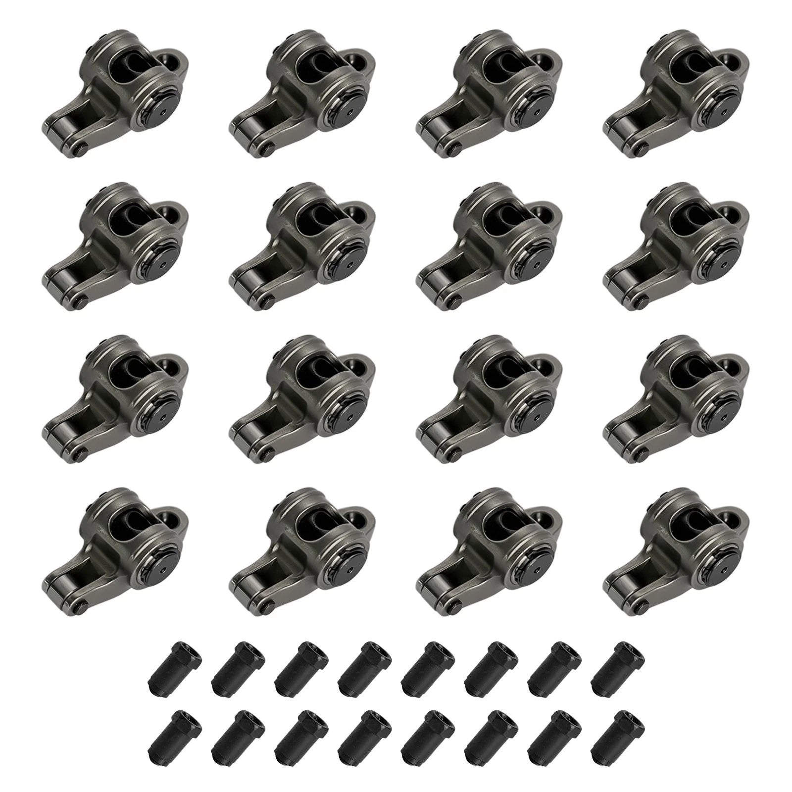 Set of 16 Roller Rocker Arms for Chevy SBC 302 350