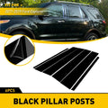 Set of 6 Black Door Cover Pillar Posts for Ford Explorer (2011–2019)