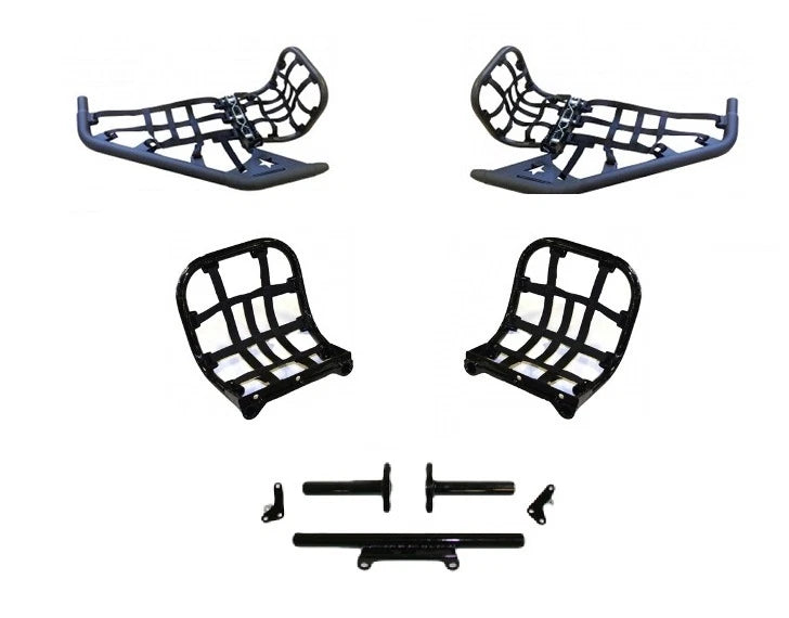 Lonestar LSR DC-Pro Nerf Bars + Heel Nets for Polaris Outlaw 450 525 S (2006–2014)