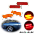 Set of 4 LED Front & Rear Side Marker Lights for Chevy Nova (1970–1974)