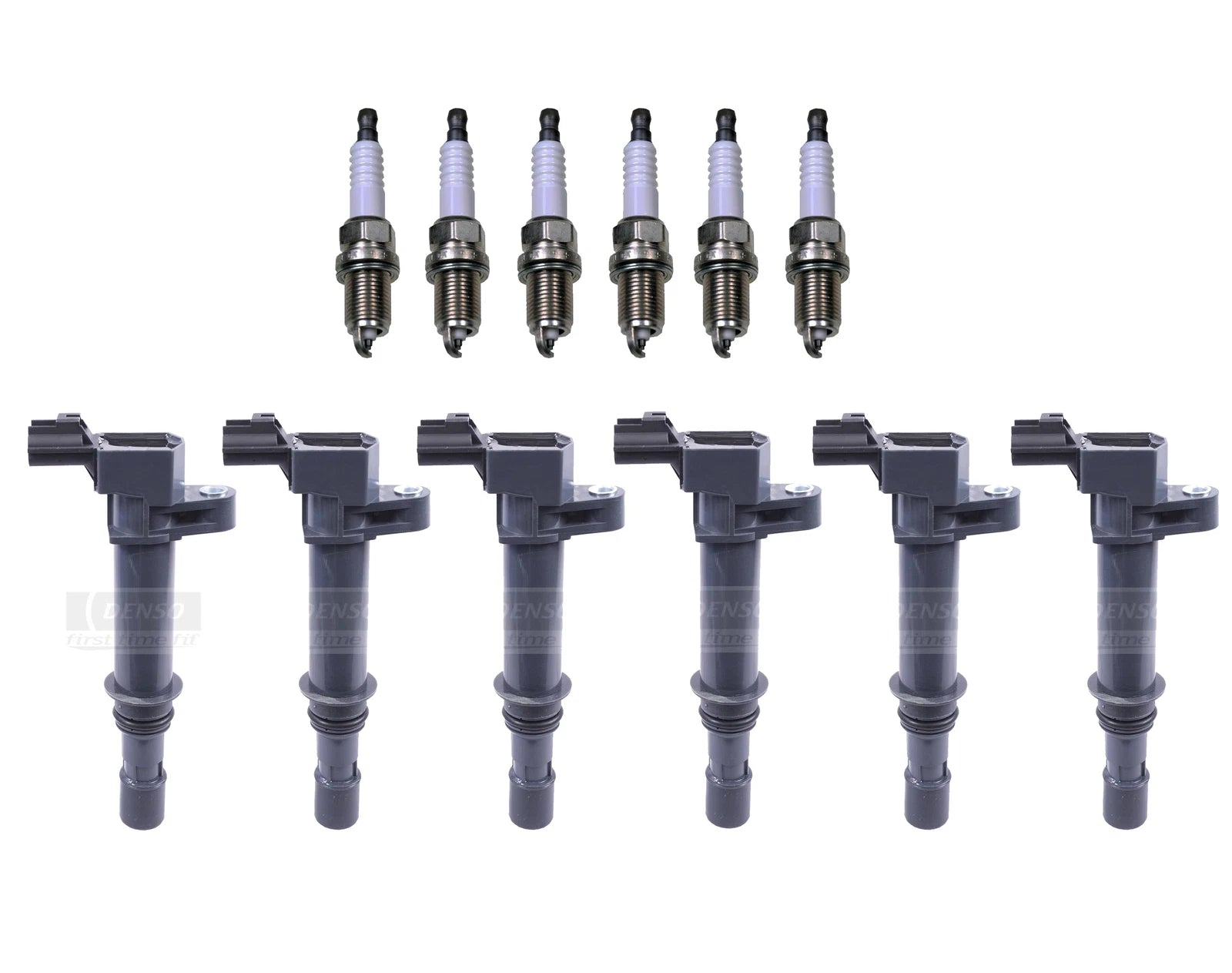 Set of 6 Ignition Coils & U-Groove Spark Plugs for Dodge Nitro 3.7L V6