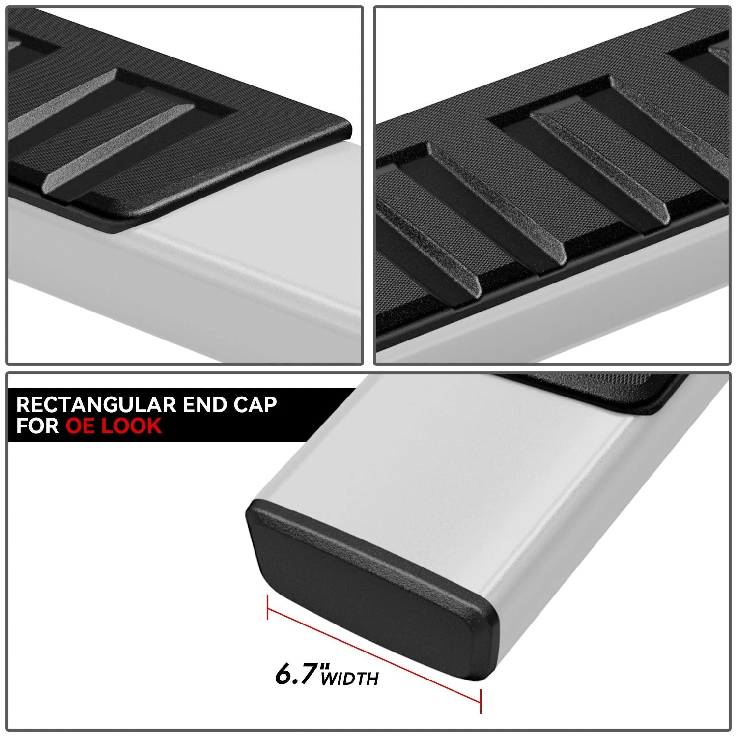 6" Nerf Bar Running Board Side Step for Chevy Silverado/GMC Sierra (2007–2019)