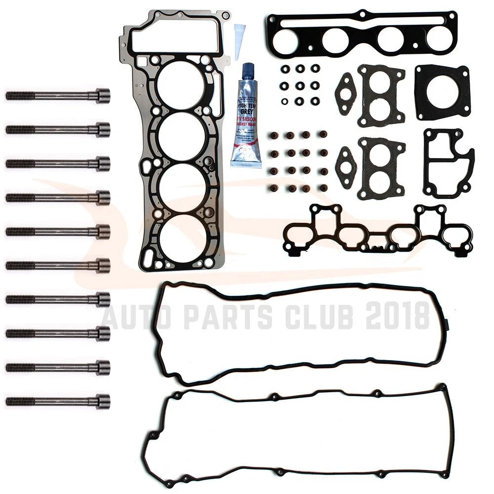 Set of 10 Cylinder Head Gasket Bolts for Nissan Sentra (2000–2006)