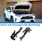 Hood Hinges for Honda Civic 2016-2021 Front Bonnet Bracket Black 2 x