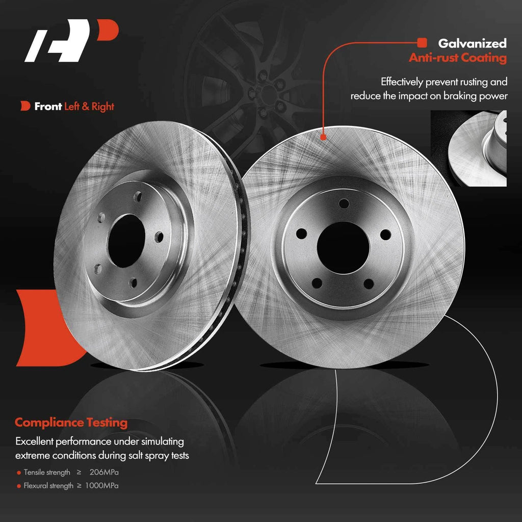 Front Disc Brake Rotors & Pads Set for Nissan Maxima (2000-2003)