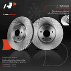 Front Disc Brake Rotors & Pads Set for Nissan Maxima (2000-2003)
