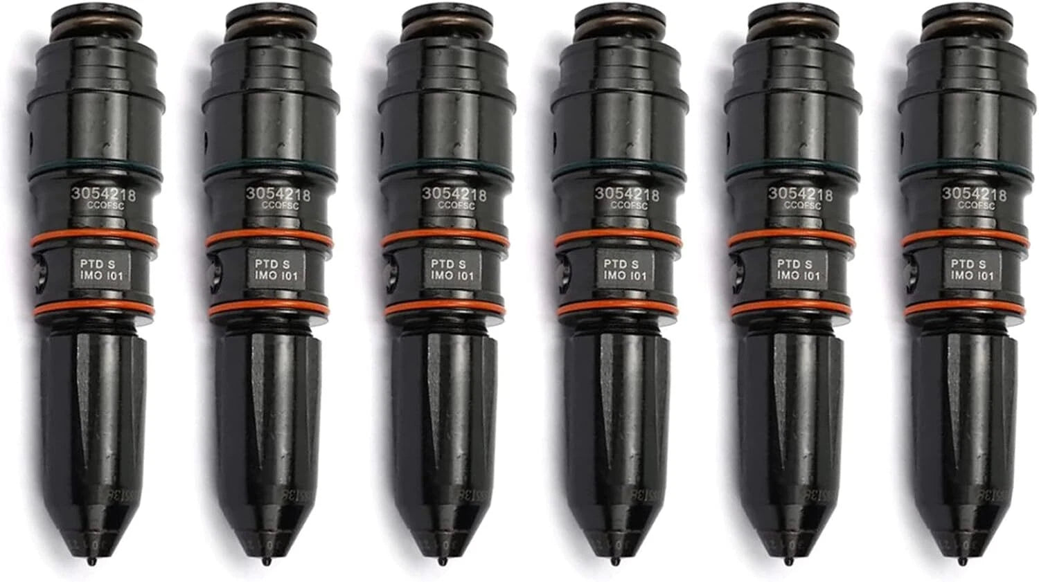 Set of 6 Fuel Injectors for Cummins N855 NT NTC NH Engine (3054218 3013725 3018566)