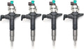 4X Fuel Injector 295050-1540, 8-98246751-0 for Isuzu 4JJ1 (2004–2015)