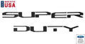 Tailgate Insert Letters Matte Black OEM Style for 2020-2022 Ford Super Duty