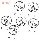 Set of 6 Carburetor Bowl Gaskets for Nikki Briggs & Stratton (N/A) 698781 796184 799727