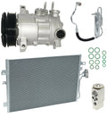 A C Compressor Kit With Condenser for Dodge Journey 2.4L (2011–2011)