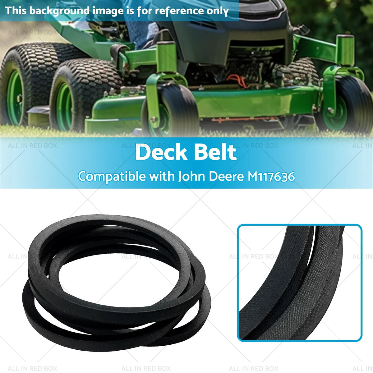 Spec Deck Belt for John Deere 4010, 4100, 4110, 4115 (M117636) 60" Decks