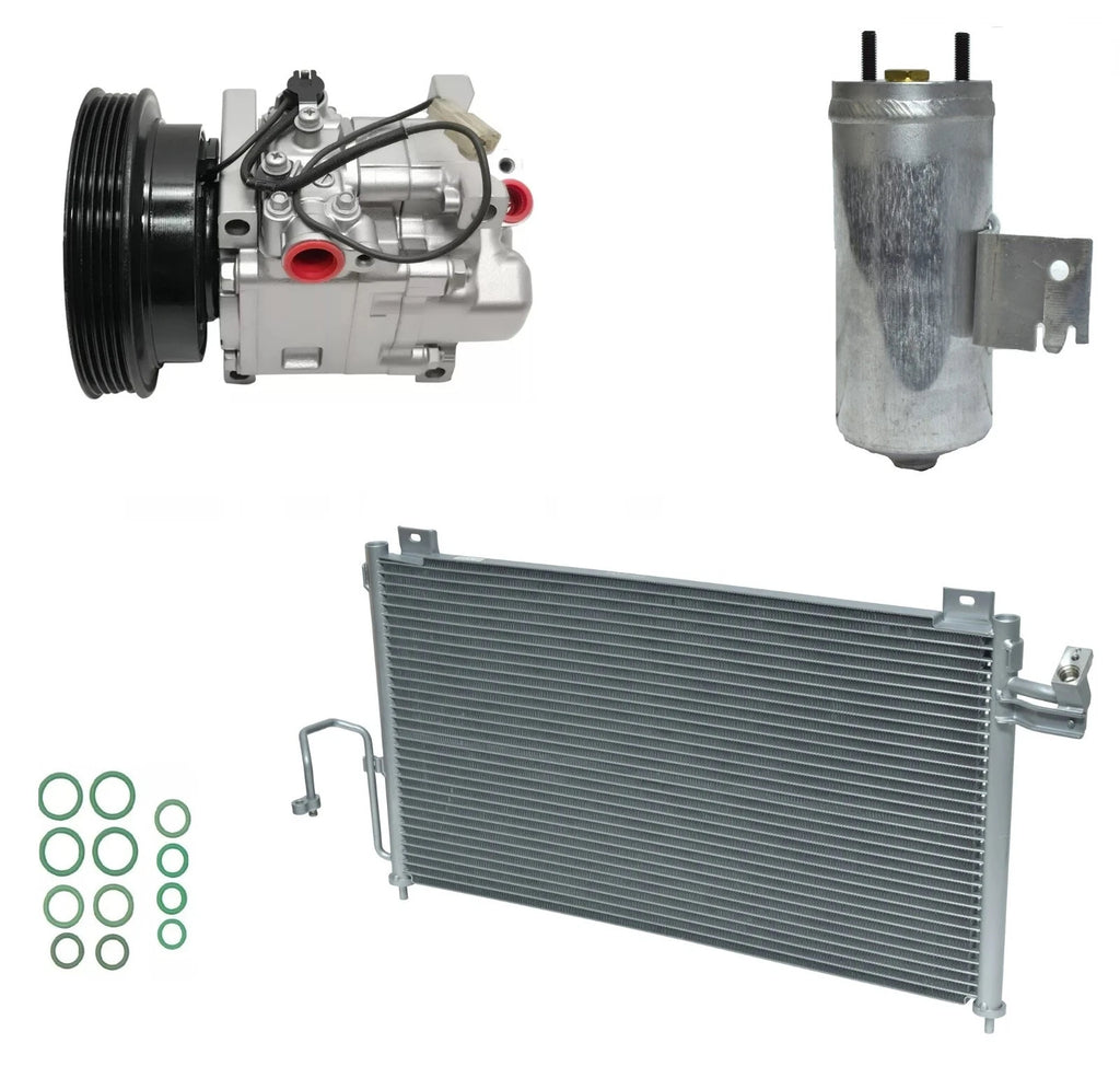 AC Compressor Kit With Condenser for Mazda Protege 1.8L (1999–2000)